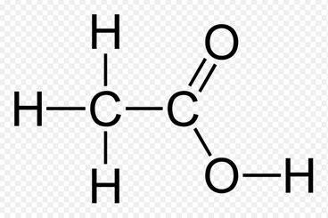vinegar drawing|chemical bonds in vinegar.